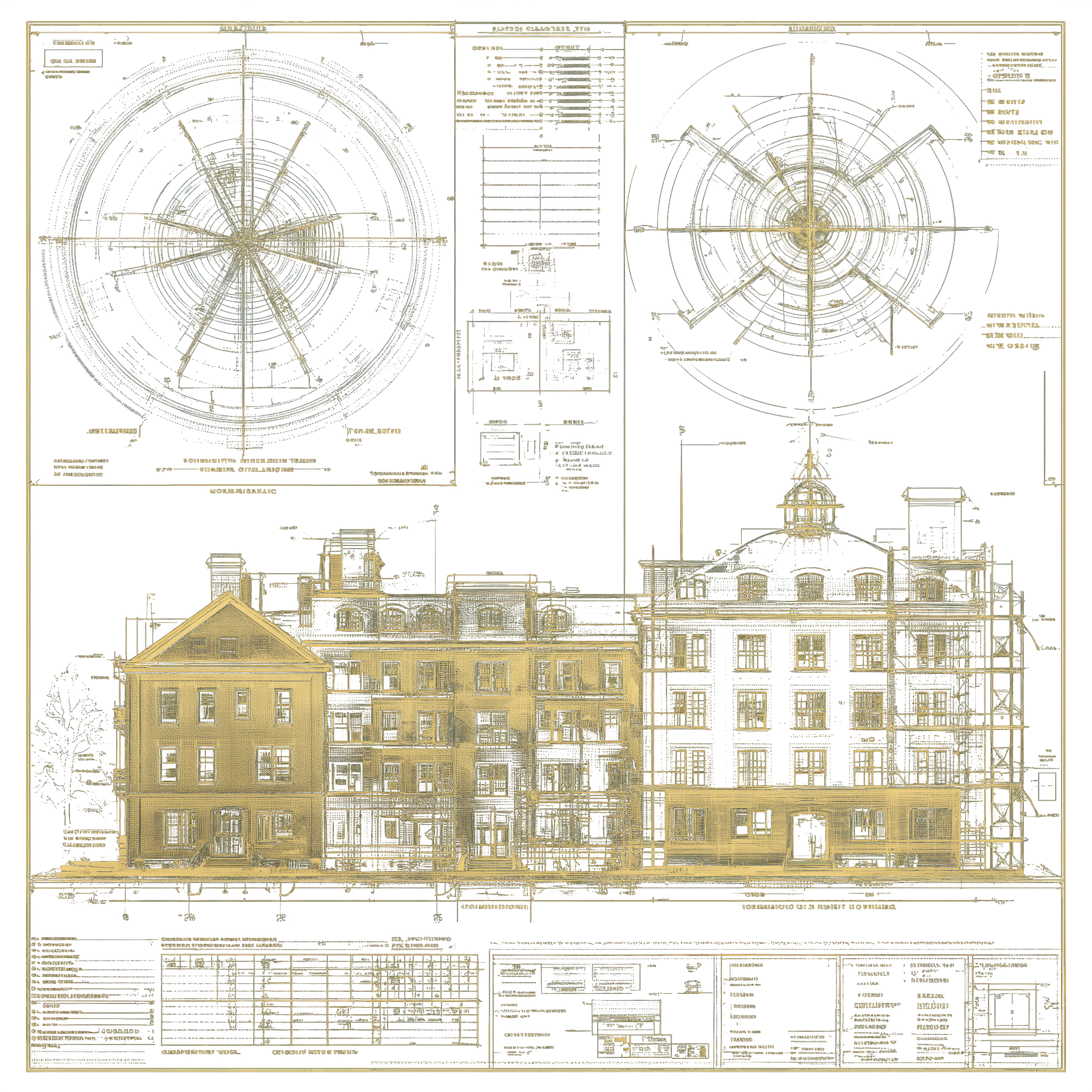 Architectural blueprint